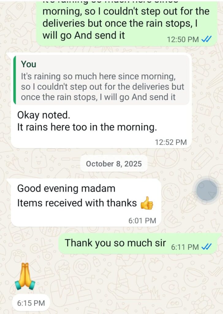 Happy customer