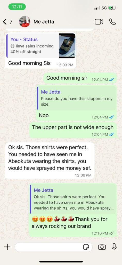 Happy customer